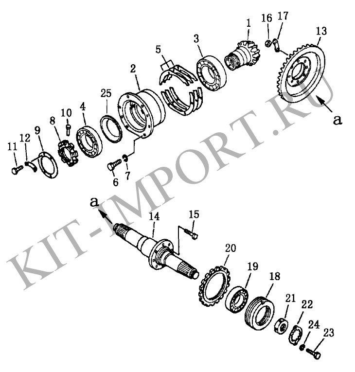 болт 10Y-16-00020 для BEVEL GEAR AND SHAFT