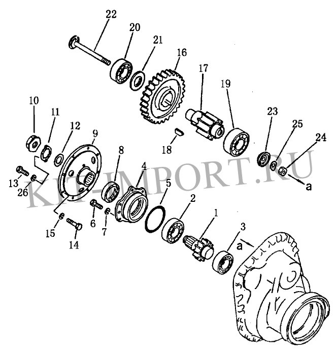 болт 01010-51630 для FINAL DRIVE GEAR