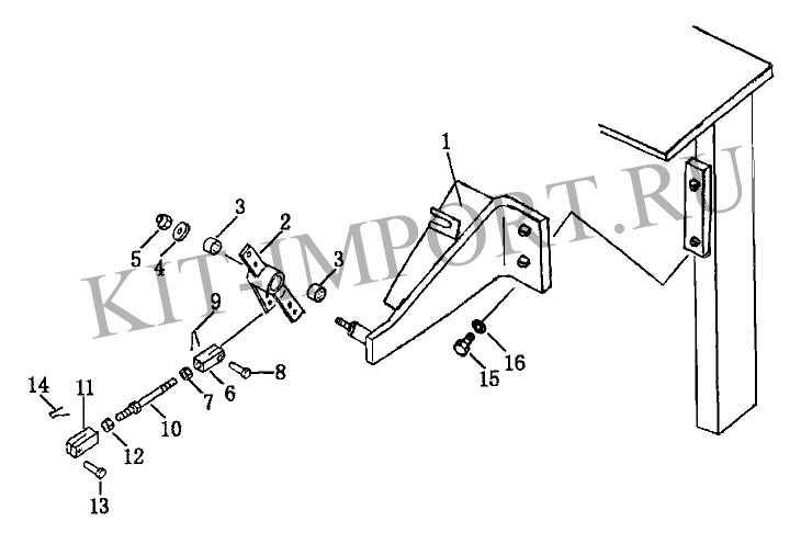подшипник 06123-01614 для FUEL CONTROL LEVER 2