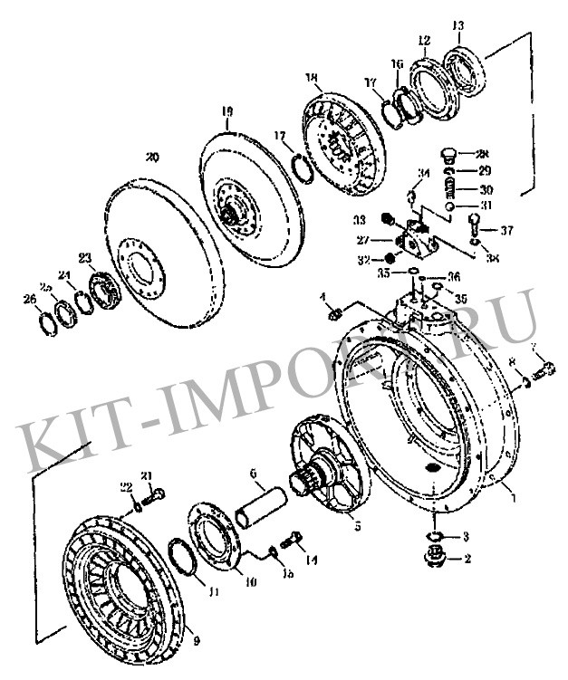 уплотнительное кольцо 07000-33032 для TORQUE CONVERTOR VALVE
