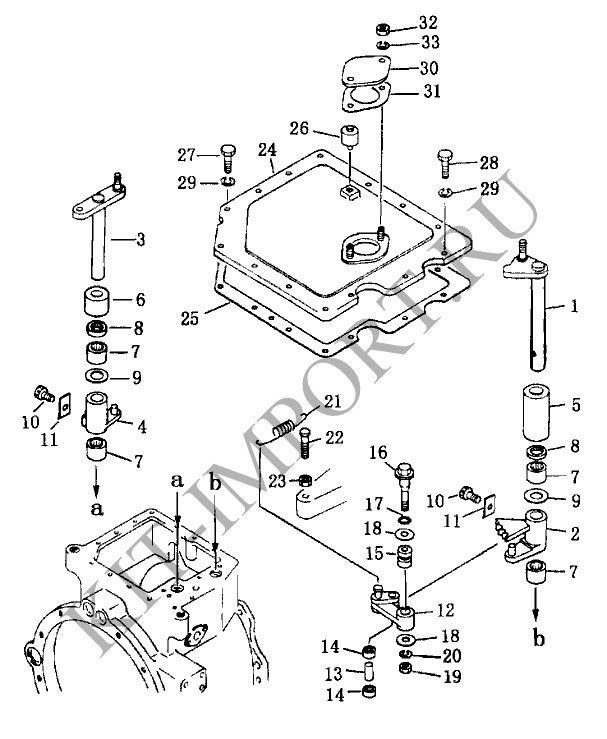 болт 10Y-75-06015 для TRANSMISSION VALVE CASE AND CONTROL