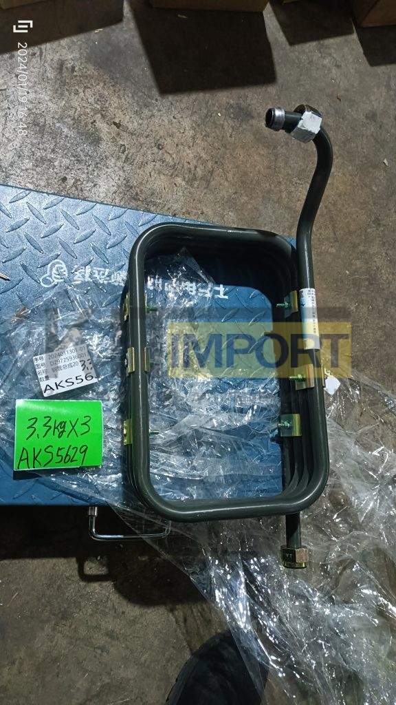 Трубка DZ97259360013 охладитель компрессора SHAANXI